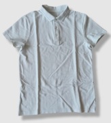 next koszulka polo krótki rękaw biała bawełna 152cm