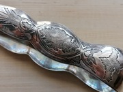 SZCZYPCE DO LODU CUKRU SECESJA BERNDORF AUSTRIA 1852-1865r 