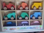 Samochodziki drewniane