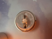 Pozłacany pierścionek z opalem moon magic