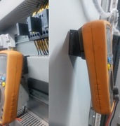 Uchwyt do zawieszenia multimetru. Na listwę grzeb. i magnetyczny na szafę