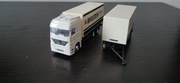 Ciężarówka miniatura Mercedes z naczepą  1:87