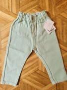 Spodenki zara 74 nowe metka mietowe jeans 