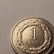 Moneta 1 zł z 2008 roku obiegowa 1zl złoty 2008r rok obiegowe RZADKA