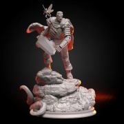 Figurka druk 3D żywica " Guts Berserk - F730 "- 120 mm