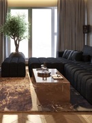 Narożnik + pufa sofa nowa tkanina boucle Gala Collezione Sense