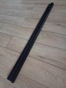 Czarny plaskikowy karnisz na firany/zasłony