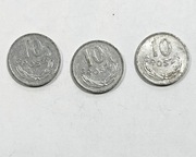 Moneta 10 gr groszy 1981 TRZY SZTUKI