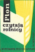 Etykiety zapałczane-PLON czytają rolnicy-Sianów