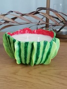 Naturalna świeca sojowa ceramika artystyczna rękodzieło rzeźba rajski owoc