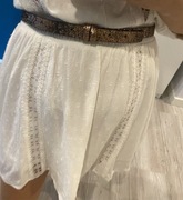 Waski cekinowy polyskujacy zloty pasek