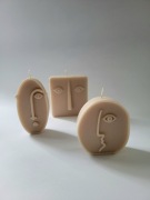 Świeca sojowa twarze 