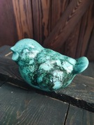 Ceramiczna figurka ptak Silberdistel Fayancen Vintage