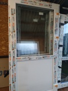 Drzwi zewnętrzne nowe Pcv 210*110 z klamką białe 