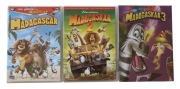 Madagaskar 1-3 DVD Trylogia Bajki Dla Dzieci DreamWorks Dubbing PL Komplet