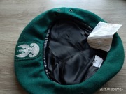 Beret Wojskowy Zielony MON z Orzełkiem - Nowy- rozmiar 56
