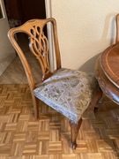 4 krzesła, styl Chippendale