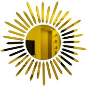 Naklejki lustrzane 3D - Słońce – Efekt Lustra - Dekoracja ścienna 2025