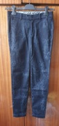 Damskie granatowe eleganckie Spodnie 7 For All Mankind - stan idealny