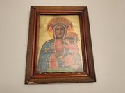 Stary obraz Matki Boskiej z dzieciątkiem