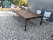 Stół ogrodowy drewno metal, Taras  wymiary 260cm na 150cm różne wymiary 