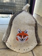 Czapka do sauny dwukolorowa