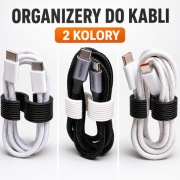 Organizer do kabli | Uchwyt na przewody USB-C | 2 kolory