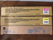 Konica Minolta TN324–ORYGINALNY czarny prawie pełny+2 tonery, wysoki poziom