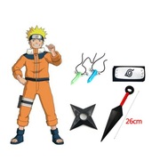 Zestaw 5szt Gadżetów Kunai Shuriken Anime Manga Naruto Ninja Cosplay