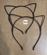 Opaska z uszami kota czarna opaska kostium cosplay kocie uszy Halloween