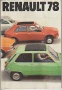 Renault 78 oryginalny stary katalog samochodowy z 1978 r. vintage