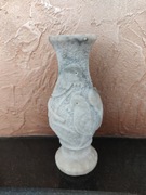 Wazon z kamienia - PAPUGI - 15,5 cm - marmur? alabaster?