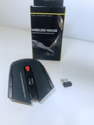 Mysz bezprzewodowa 2.4G 1600DPI, gamingowa optyczna, 6 przycisków + USB