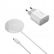 Dudao 2w1 zestaw ładowarka Qi 15W i sieciowa 20W MagSafe