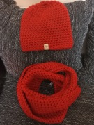 Czapka +komin rękodzieło