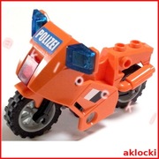 LEGO 52035c02 MOTOR motocykl POLIZEI pomarańczowy policyjny