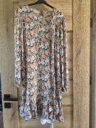 Naree sukienka Crisi Divano kwiaty wzór wiskoza jesień M