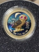 Niue 2021 2$ Ateńska Sowa - Złoto w lesie 1 Oz