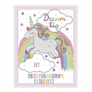 Captain Crafts Zestaw HAFT dla początkujących Jednorrożec 38cm x 38cm