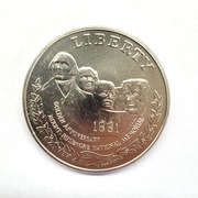 1991 P 1$ MOUNT RUSHMORE NATIONAL MEMORIAL MATT