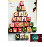 Kalendarz adwentowy - zestaw pudełek 7 cm 24 szt. ALTOM DESIGN