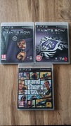GTA 5  i dwie części serii Saints Row na PS3 