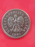 Moneta 1 zł z 1991 STAN 1 SALE