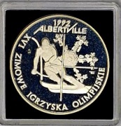 L011 Moneta 200000zł z 1991r Z.I. Olimpijskie Amberville 1992 Ag próba 925