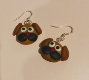 Kolczyki pieski samoręcznej roboty