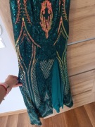 Sukienka suknia maxi cekinowa cekiny z efektem wow 