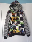 Nowa bluza kangurka z kapturem "Auta" rozmiar 146