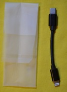 Krótki kabel USB-C OTG Apple lightning 10cm