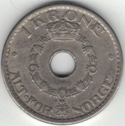 Norwegia 1 korona krone 1950 25 mm nr 3
