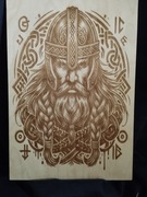 Grawer laserowy – Wiking wojownik | Sklejka brzozowa A4